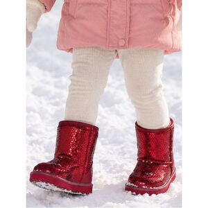 UGG Red Classic 2 Gel Hearts Boot Youth Sz 6 Girly Winter Valentines Indie Sweet